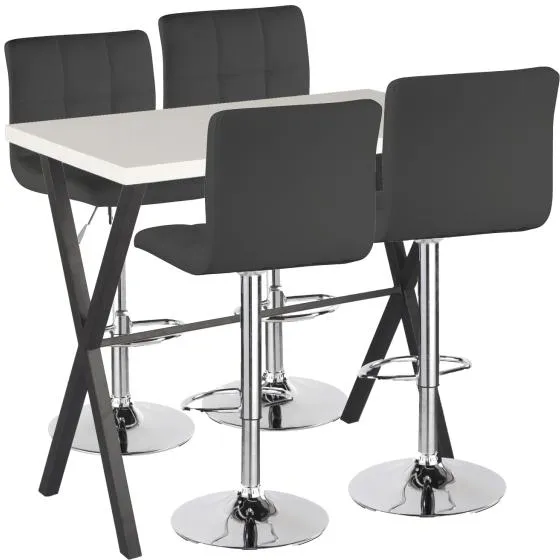 Homeville Barbord set Grappa/Barstol svart