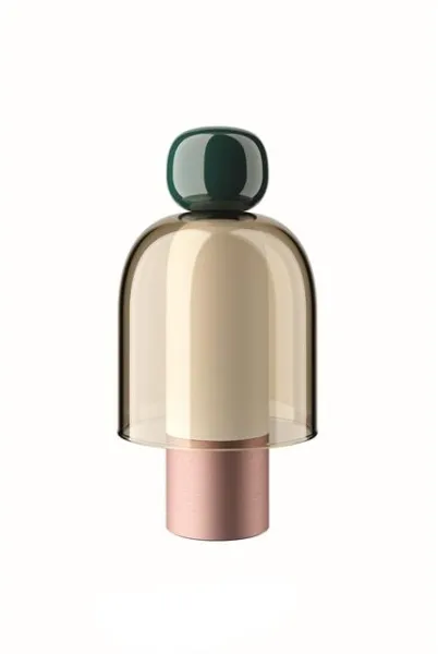 Lodes Easy Peasy Bärbar Lampa Grön/Honung/Roséguld